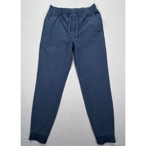 Rhoback Jogger Pants Mens Medium Good Navy Blue Performance Stretch Drawstring